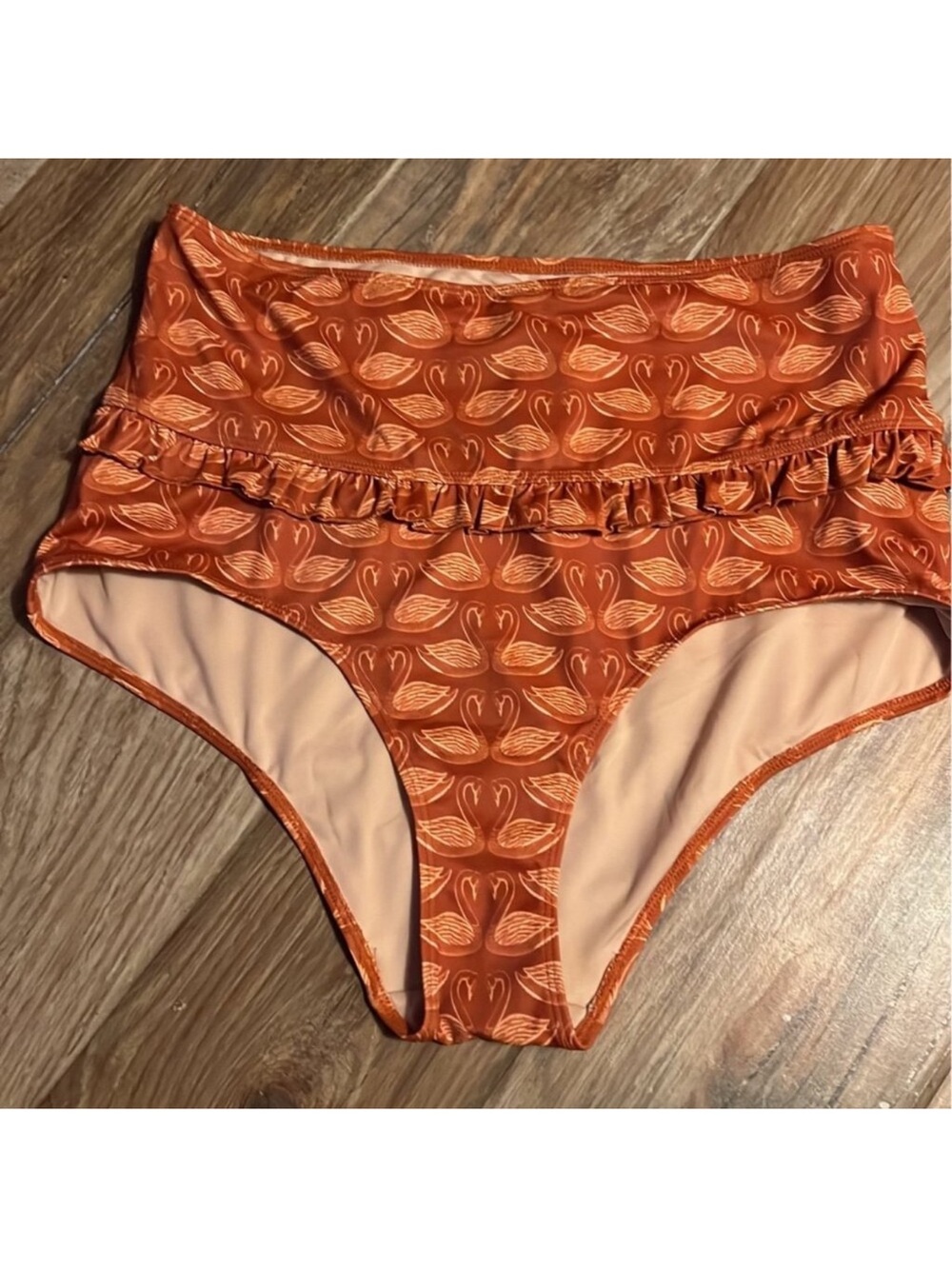 Kortni Jeane Swans Mid Ruffle Bottoms